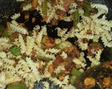 A picture of step 3 of Masala pasta.
