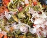 A picture of step 4 of Piyaz karela or karela ki sabzi.
