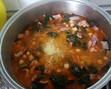 Foto del paso 7 de la receta: Potaje de garbanzos con bacon ahumado y espinacas