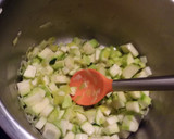 Foto del paso 2 de la receta: Crema de calabacín con crujiente de queso y tomate deshidratado