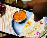 A picture of step 10 of Masala dosa.