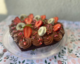 Foto del paso 5 de la receta: Torta brownie con cream cheese de chocolate