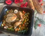A picture of step 7 of Chicken roast with veggies.