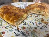 Hojaldre de salmón y quesos