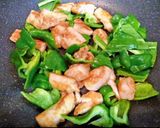 A picture of step 5 of Easy Chicken Tenders and Bell Pepper Soy Mayo Stir-Fry.