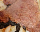 A picture of step 2 of My Sons favourite Surf 'n' Turf with Ribeye Steak. 😋#2Flavours.