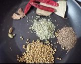 A picture of step 1 of Bengali street-style Ghugni chaat with special moshla.