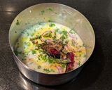 A picture of step 5 of Pakhala Bhata (Fermented rice dish).