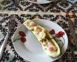 A picture of step 5 of Zucchini boats (cuketové lodičky).