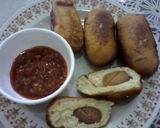Foto langkah ke 11 dari resep Donat-Roti Sosis dengan wijen.