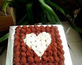 Foto langkah ke 11 dari resep Tiramisu Egg Drops Bday Cake.#cepat,mudah no ribet,tp rasa&harga.