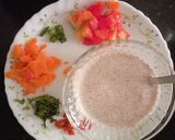 A picture of step 1 of Ragi Carrot Uttapam.