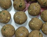 A picture of step 4 of Protein packed healthy cheeseballs.