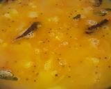 A picture of step 6 of Oats Semolina Uttapam with idli and Sambhar.