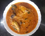 A picture of step 6 of Kerala fish curry.