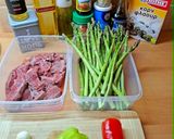 Φωτογραφία βήματος 1 της συνταγής Μοσχάρι stir-fry με σπαράγγια C&G
