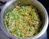 A picture of step 3 of Lilva Pulav/ Pigeon peas Pulav.