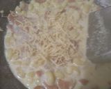 Foto langkah ke 3 dari resep Makaroni sosis keju saos carbonara.