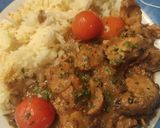Foto del paso 5 de la receta: Tacos de pollo en salsa de Leche de Coco, Yakiniku y Lima con Cherrys y Arroz Jazmín