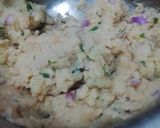 A picture of step 3 of Crispie Poha Potato Tikki Burger.