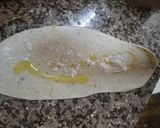 A picture of step 2 of Masala Lachha parantha.
