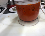 Foto del paso 8 de la receta: Bacalao confitado con crema de pimiento morrón y guindilla cayena y el otro pincho con pil pil