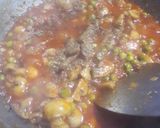 A picture of step 4 of Matar Mushroom.