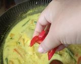 Gambar langkah 5 resipi Lontong Dan Kuah Masak Lodeh.