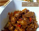 Foto langkah ke 3 dari resep Tumis Pedas Jeroan ayam (hati ampla jantung) no MSG.