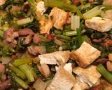 A picture of step 8 of Chinese celery w/ Tofu.