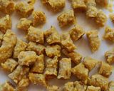 A picture of step 5 of Gatte ki Sabzi (dry and with gravy).