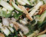 A picture of step 3 of Chicken and Poblano Peppers with Zucchini (My Style 'Alambre').