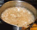 A picture of step 2 of Seeraga samba kesari bath.