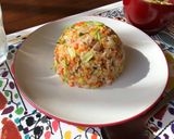 A picture of step 5 of Japanese Fried Rice.