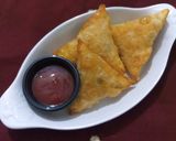 A picture of step 5 of Pizza Pasta Samosa.