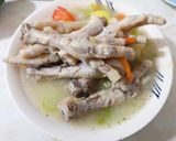 Foto del paso 6 de la receta: Sopa de sémola con patitas de pollo