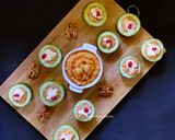 A picture of step 8 of Greek Cucumber Walnut Bites.
