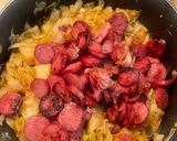 A picture of step 5 of Cajun-style Fried Cabbage.