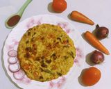 A picture of step 9 of Noodles Omelette.