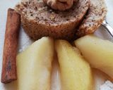 Diós piskótatekercs almalekvárral, és kompóttal✨ recept fázis 6 fotója