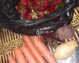 صورة لخطوة 1 من وصفة مركز كوكتال الفواكه 🍌🍋🥕🍓🥔 على طريقتي