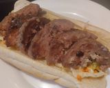 Foto del paso 5 de la receta: Sándwich de cerdo y ensalada fresca🥙🌯🍖