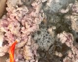รูปขั้นตอนการทำที่ 1 ของ เต้าหู้แคระผัดหมูสับกิมจิยูนนาน 🌶️🧄