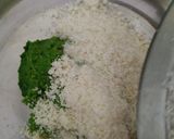 A picture of step 4 of Palak chole cheese kabab.
