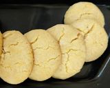 A picture of step 5 of Nankhatai in 5 minutes.