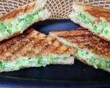 Peas Paneer Cheesy Sandwich recipe step 3 photo