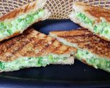 A picture of step 3 of Peas Paneer Cheesy Sandwich.