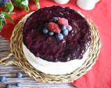 Foto del paso 8 de la receta: Tarta de queso con arándanos saludable