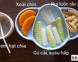 Hình bước làm 4 của món Cháo khoai tây lưỡi heo rắc phô mai