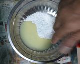 A picture of step 1 of Falahari cake.